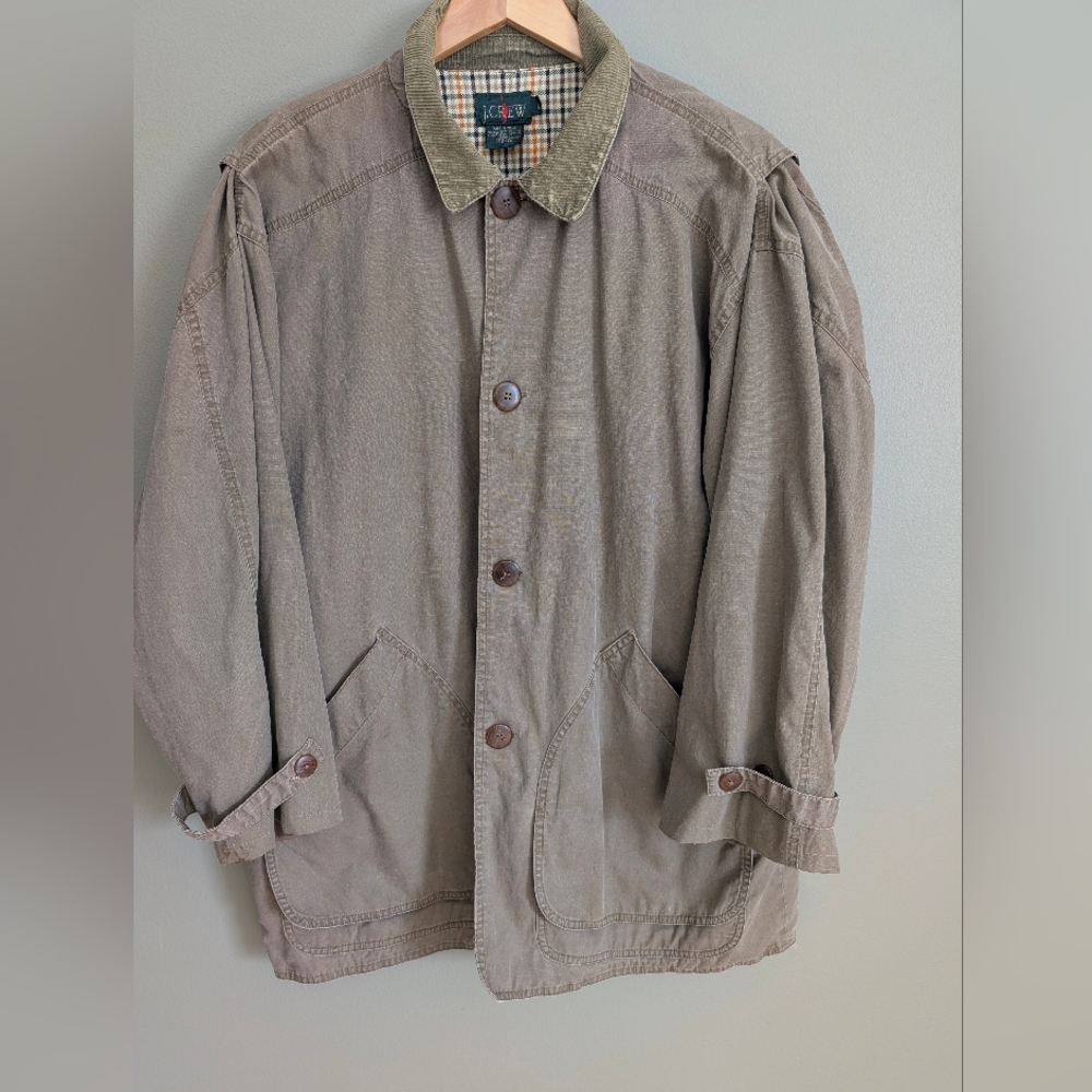Vintage J. Crew Oarsman Barn Chore Coat Size Large
